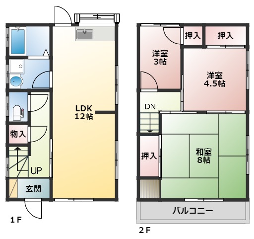 -階の間取り図