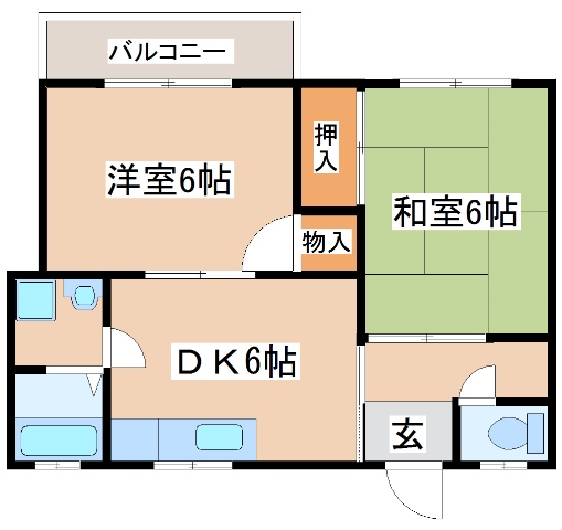 2階の間取り図