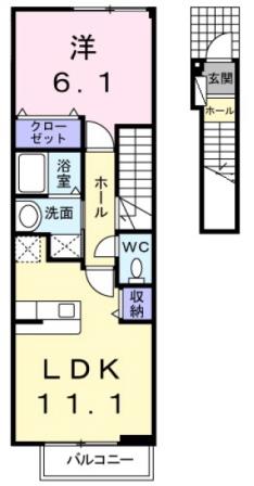 2階の間取り図
