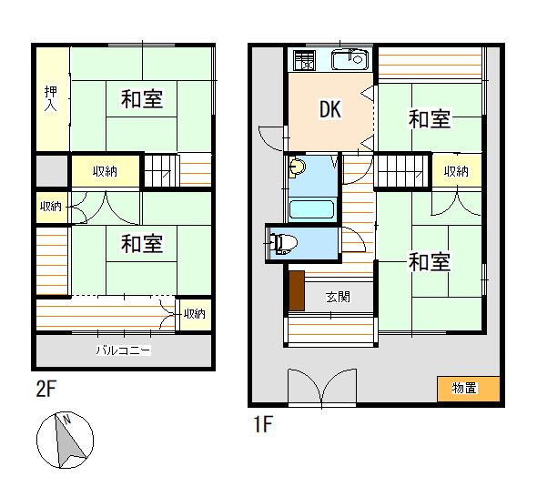 -階の間取り図