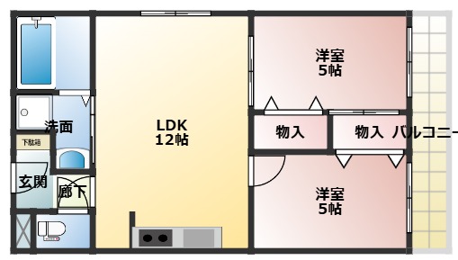 2階の間取り図
