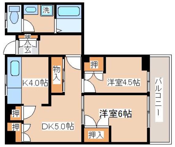5階の間取り図