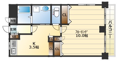 4階の間取り図