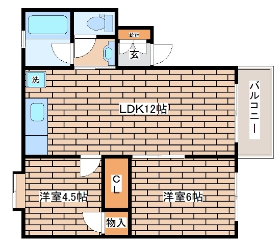 2階の間取り図