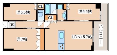 6階の間取り図