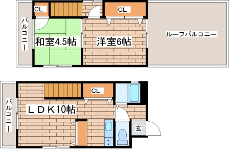 4階の間取り図
