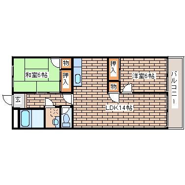 2階の間取り図