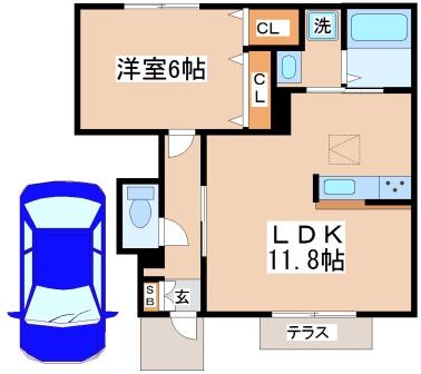 1階の間取り図