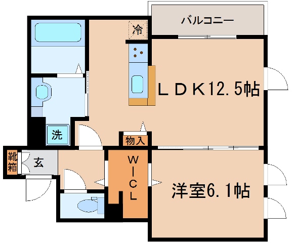 間取り・設備充実の１ＬＤＫ！