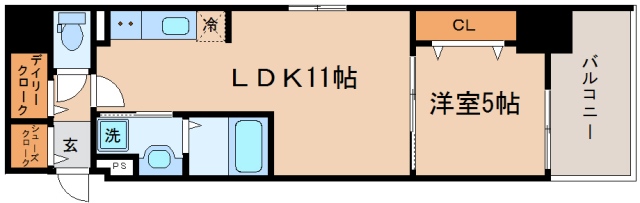 使いやすい間取りの１ＬＤＫ！