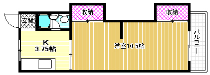 4階の間取り図