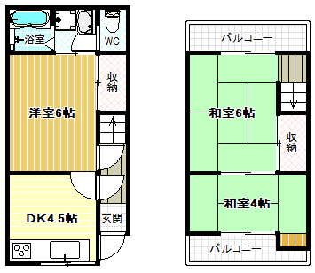 -階の間取り図