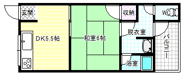 2階の間取り図