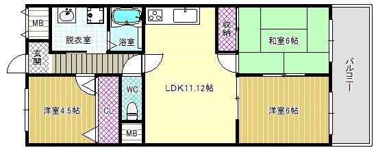 4階の間取り図