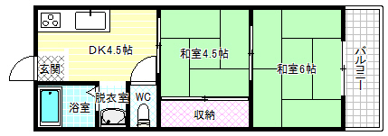 2階の間取り図