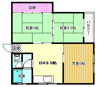 2階の間取り図