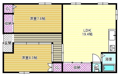 1階の間取り図