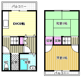 1階の間取り図