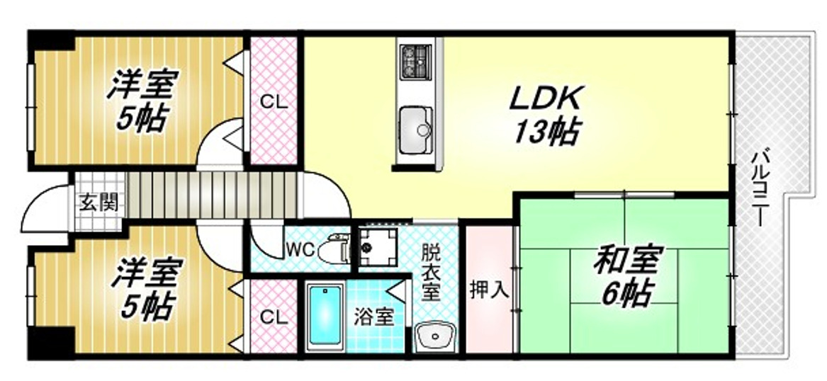 3階の間取り図
