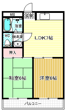 4階の間取り図