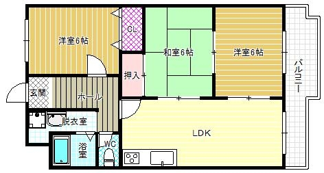 3階の間取り図