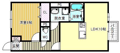 2階の間取り図