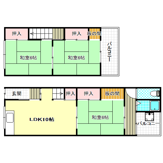 -階の間取り図