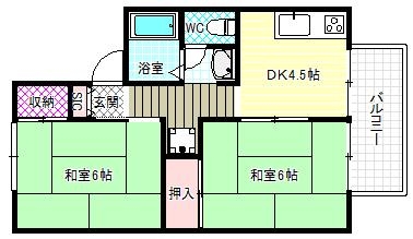 2階の間取り図