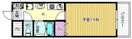 8階の間取り図