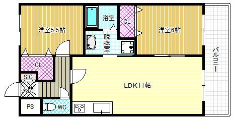 3階の間取り図