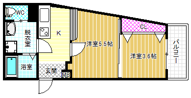 3階の間取り図