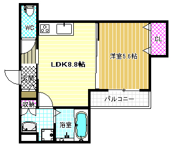 1階の間取り図