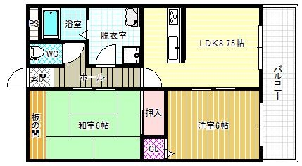 1階の間取り図