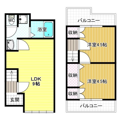1階の間取り図