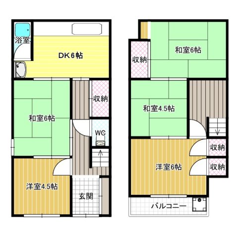 -階の間取り図