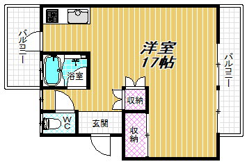 1階の間取り図