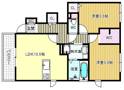 1階の間取り図