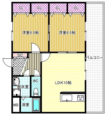 1階の間取り図