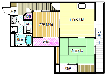 1階の間取り図
