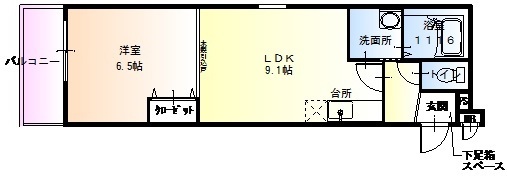 2階の間取り図