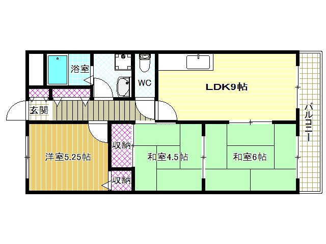 2階の間取り図