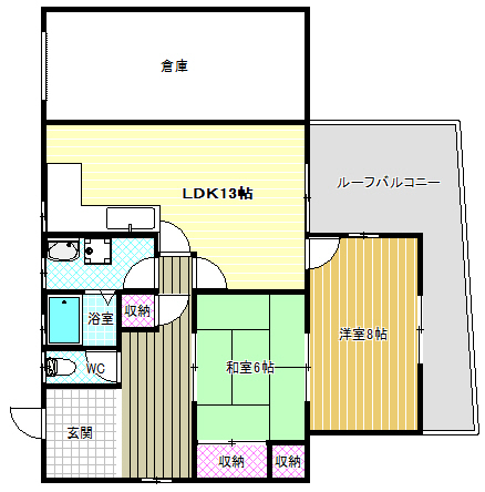 1階の間取り図