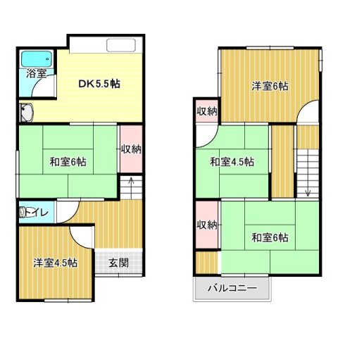 -階の間取り図