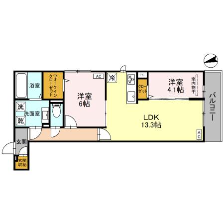 1階の間取り図