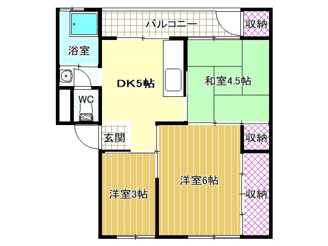 4階の間取り図