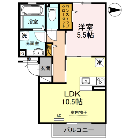 2階の間取り図