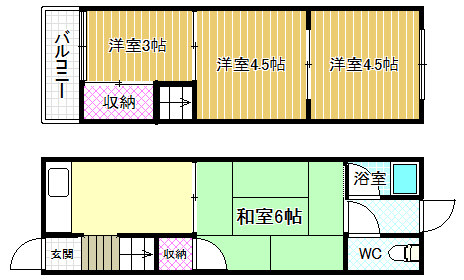 1階の間取り図