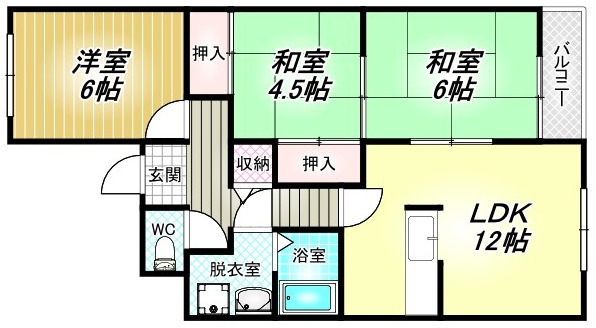 2階の間取り図