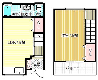 1階の間取り図