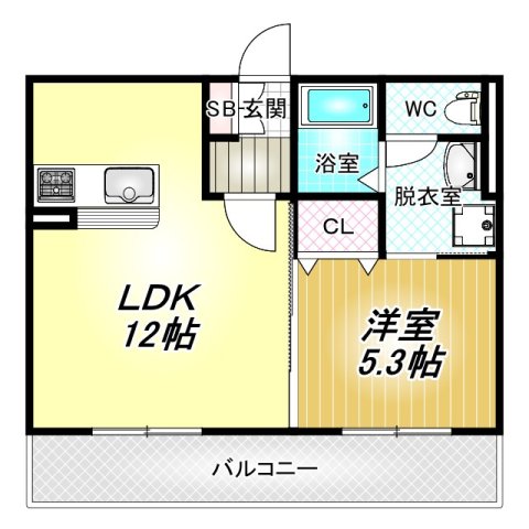 2階の間取り図